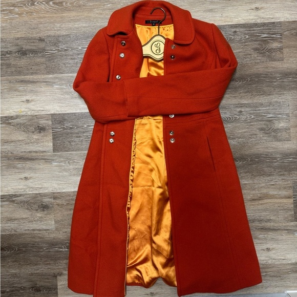 Jungal orange wool trench coat - Picture 1 of 4